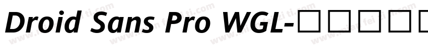 Droid Sans Pro WGL字体转换